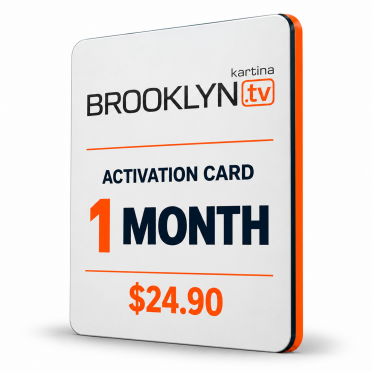 Kartina TV 1-Month Activation Card