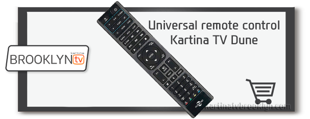 Universal remote control Kartina TV Dune